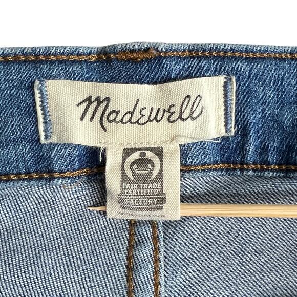 MADEWELL Womens Cali Demi Boot Jeans 34P Blue Stretch Denim Flare 38x22 - Picture 6 of 8